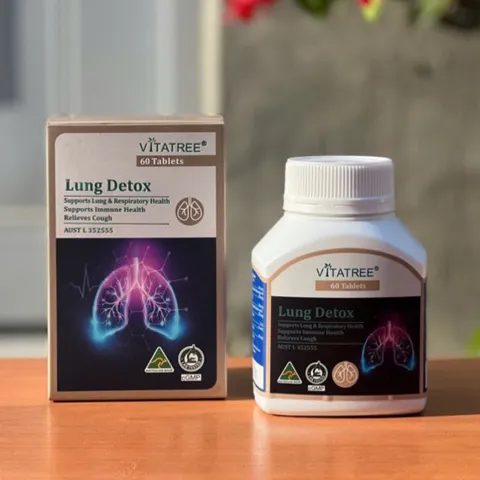 [Nhập khẩu chính ngạch] Bổ phổi Úc Vitatree Lung Detox 60 viên 629115