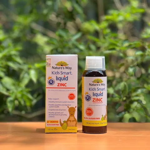 Thanh lý date 8/26 Kẽm nước cho bé Nature’s Way Kids Smart Liquid Zinc 100ml