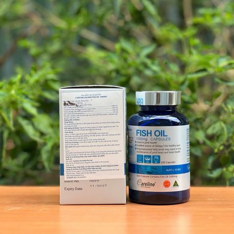 [Nhập khẩu chính ngạch] Dầu cá Careline Fish Oil 1000mg 100 viên