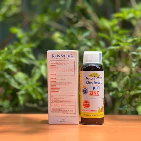 Thanh lý date 8/26 Kẽm nước cho bé Nature’s Way Kids Smart Liquid Zinc 100ml