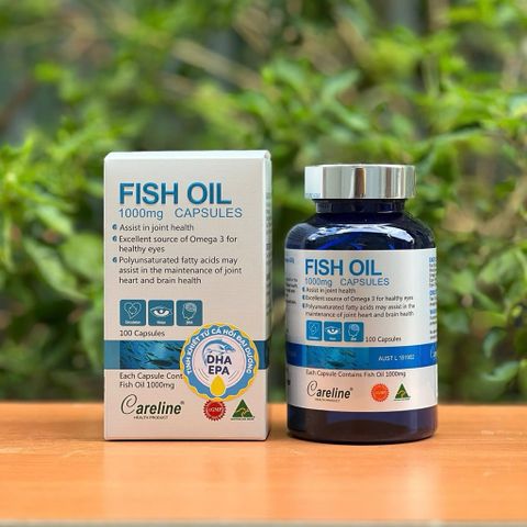 [Nhập khẩu chính ngạch] Dầu cá Careline Fish Oil 1000mg 100 viên
