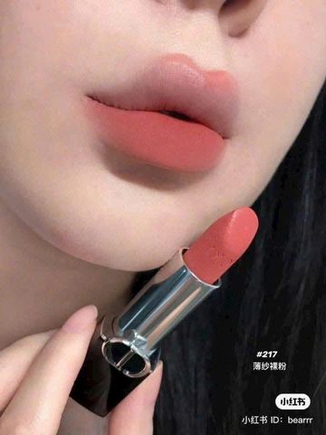 Son Dior 217 Refillable Lipstick Cam Đất – sang mịn, dễ dùng