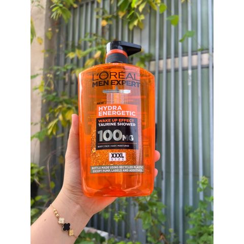 Sữa Tắm Gội L'oreal Men Expert Hydra Energetic Taurine Shower size XXXL 1000ml 629210