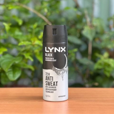 Mẫu mới Xịt khử mùi Lynx Deodorant Antiperspirant Black Night 165ml