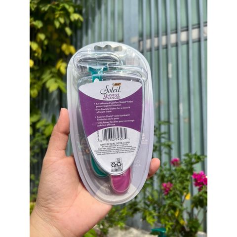 Set 2 dao cạo 5 lưỡi cho da nhạy cảm Soliel sensitive advanced 629218