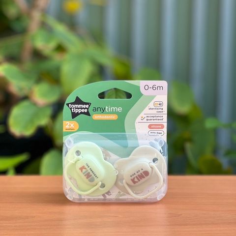 [Hàng Úc] Set 2 Ty giả Tommee Tippee Any time cho bé 0-6 tháng ti giả, ty ngậm 629268
