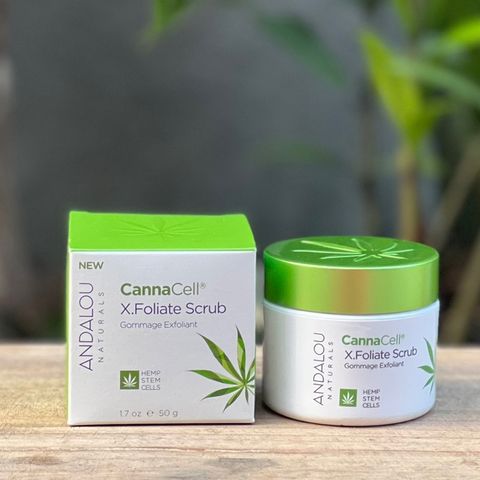 Tẩy tế bào chết cho da mặt thuần chay Andalou CannaCell® X.Foliate Scrub - 50g 629346