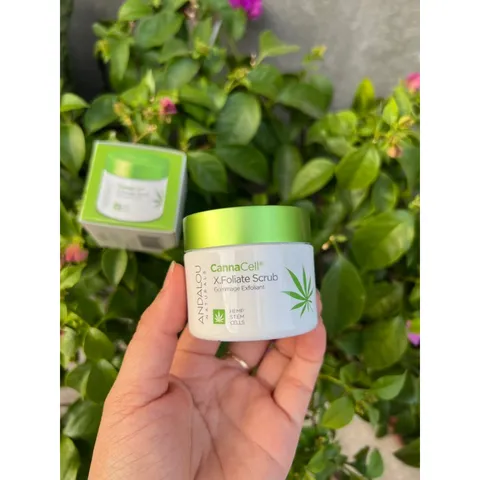 Tẩy tế bào chết cho da mặt thuần chay Andalou CannaCell® X.Foliate Scrub - 50g 629346