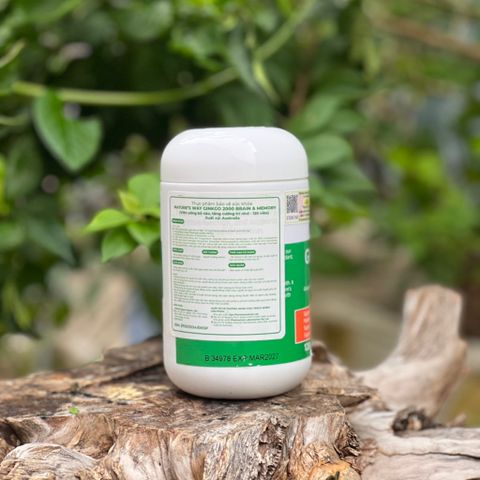 [Nhập khẩu chính ngạch] Bổ não Úc Nature's way Ginkgo Biloba 2000mg 120 viên 629372