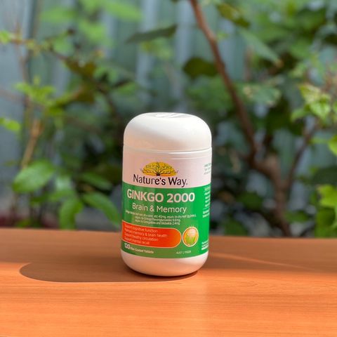 [Nhập khẩu chính ngạch] Bổ não Úc Nature's way Ginkgo Biloba 2000mg 120 viên 629372