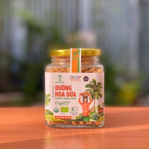 Đường hoa dừa hữu cơ Sokfarm 150g