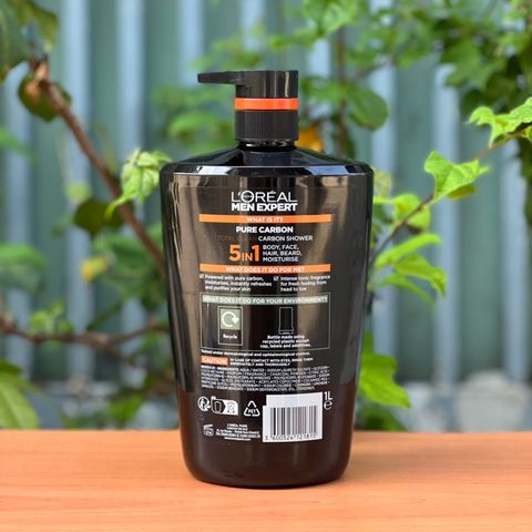 Sữa tắm cho nam L'Oréal Paris Men Expert Pure Carbon size XXXL 1000ml 629477
