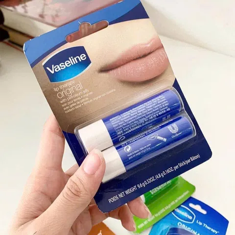 Son Vaseline Lip Therapy Original 4.8G Thỏi Xanh – dưỡng ẩm, phục hồi môi nứt nẻ