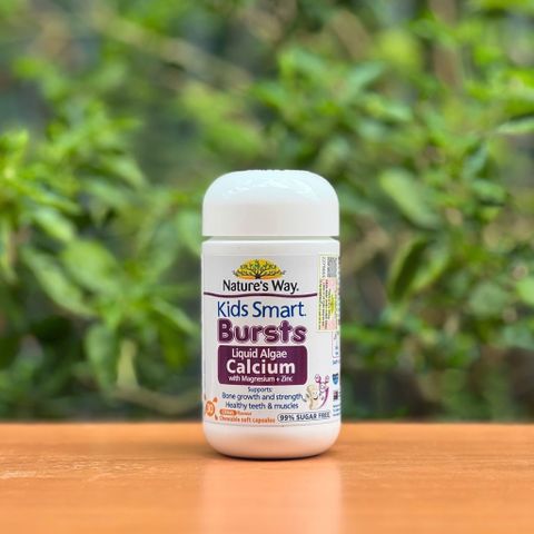 [Nhập khẩu chính ngạch] Canxi tảo Nature's Way Burst Calcium With Magnesium + Zinc 30 viên