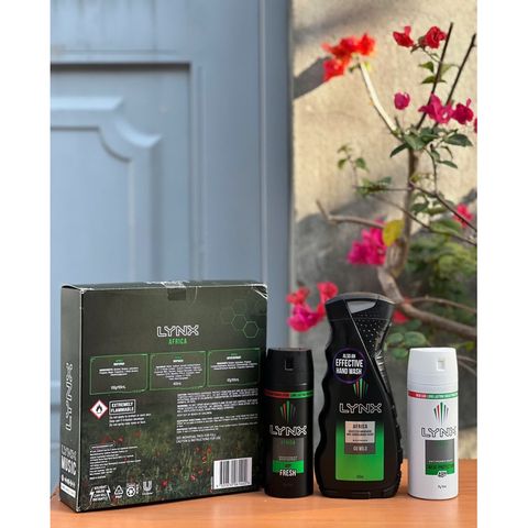 Set quà tặng LYNX Africa gồm sữa tắm LYNX Africa và xịt khử mùi LYNX 629518