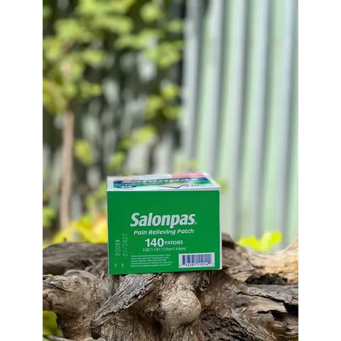 Miếng dán Salonpas pain releiving patch 140 miếng hàng Mỹ 629595