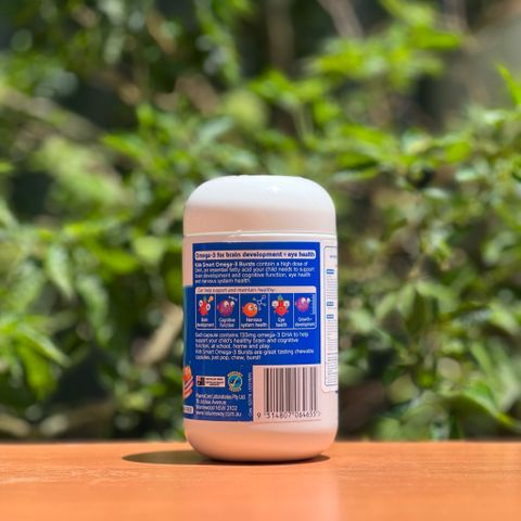 [Nhập khẩu chính ngạch] DHA cho trẻ em Nature’s Way Kids Smart Bursts High DHA Omega-3 Fish Oil 60 viên trio