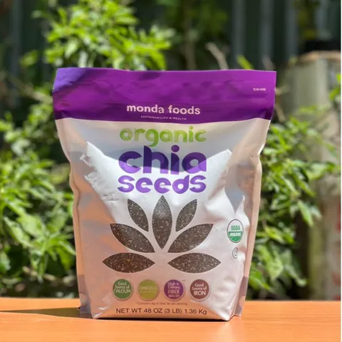 Hạt chia hữu cơ Mỹ Monda food Organic Chia Seeds 1.36kg