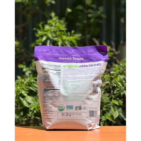 Hạt chia hữu cơ Mỹ Monda food Organic Chia Seeds 1.36kg