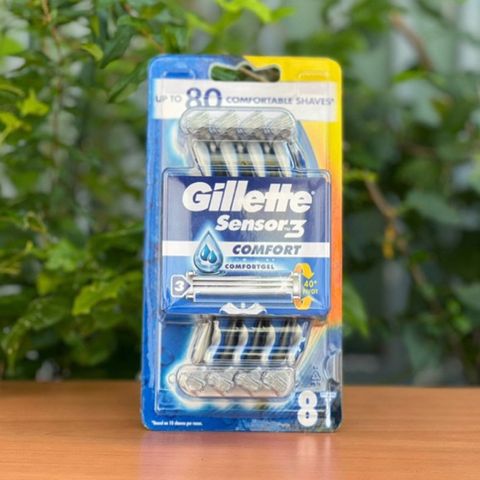 Set 8 cây Dao cạo râu Gillette sensor 3 Comfort 629736