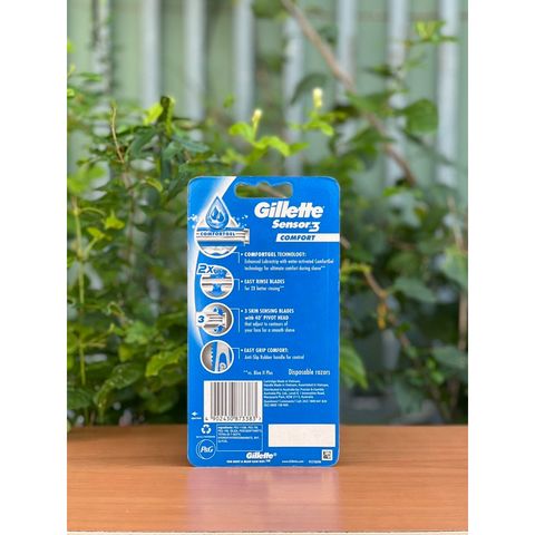 Set 8 cây Dao cạo râu Gillette sensor 3 Comfort 629736