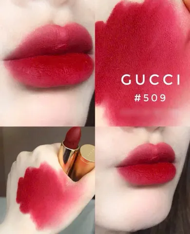 Son Gucci 509 Rouge À Lèvres Mat Janie Scarlet 3.5g - Màu Đỏ Chuẩn, Lì Mượt - Phong Cách Thời Trang 2023