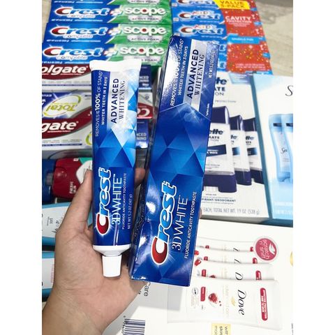 1 tuyp Kem đánh răng CREST 3D White Advanced Triple Whitening 629823