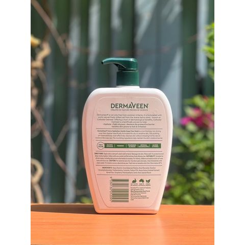 Sữa tắm Dermaveen extra hydration for extra dry itchy sensitive skin gentle soap-free wash 1 lít 629906