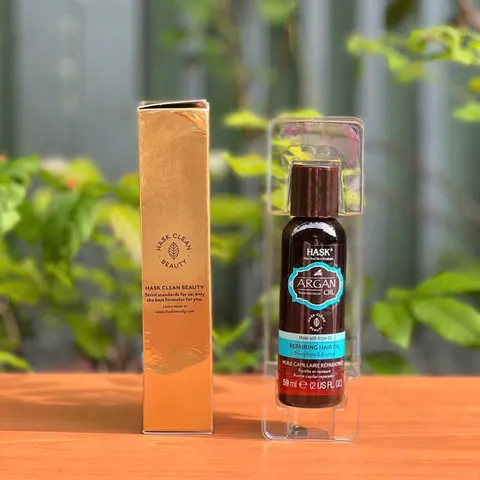 Tinh chất Hask Argan Oil phục hồi và bóng tóc khô xơ chẻ ngọn làm dày tóc 59ml 629934