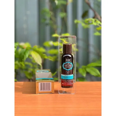 Tinh chất Hask Argan Oil phục hồi và bóng tóc khô xơ chẻ ngọn làm dày tóc 59ml 629934