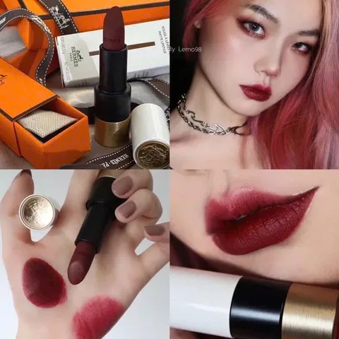 Son Hermes 85 Rouge A Levres Mat - Son Lì Dưỡng Ẩm Nhẹ, Màu Đỏ Sang Trọng - Hàng Hiệu Pháp Chính Hãng