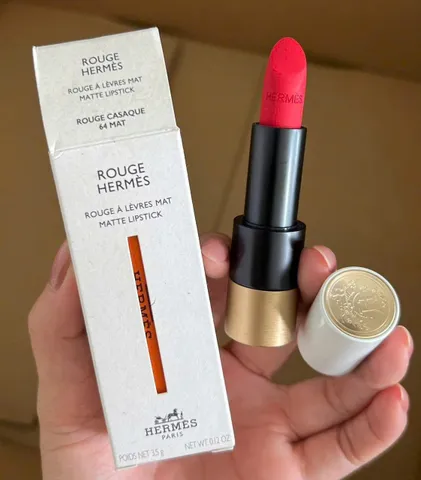 Son Hermes 64 Rouge A Levres Mat - Son Môi Matte Dưỡng Ẩm Màu Brouge Casaque Chính Hãng, Sắc Nét, Sang Trọng