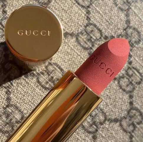 Son Gucci 208 Rouge À Lèvres Mat - Màu Cam Đất Sang Trọng, Lì Mịn, Phù Hợp Với Mọi Dáng Môi, Quà Tặng Thời Trang Ý Nghĩa
