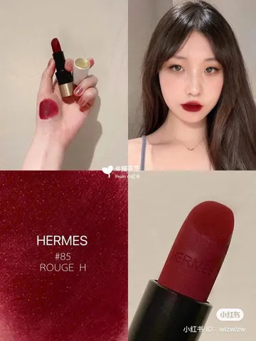 Son Hermes 85 Rouge A Levres Mat - Son Lì Dưỡng Ẩm Nhẹ, Màu Đỏ Sang Trọng - Hàng Hiệu Pháp Chính Hãng