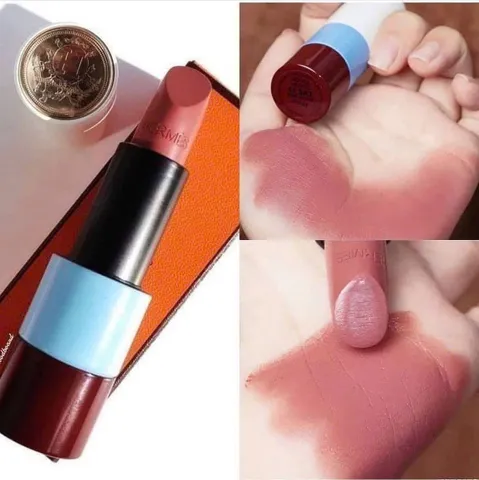 Son Hermes 45 Rose Ombre Satine – dưỡng môi mềm, lên màu bóng tự nhiên