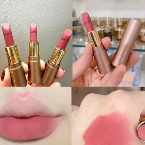 Son Lancôme Mini #320 Unbox – dưỡng môi mềm, lên màu nhẹ nhàng