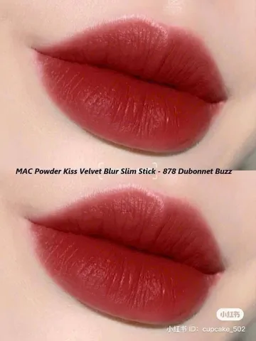 Son MAC 878 Slim Dubonnet Buzz - Màu Đỏ Tươi Dưỡng Môi Mềm