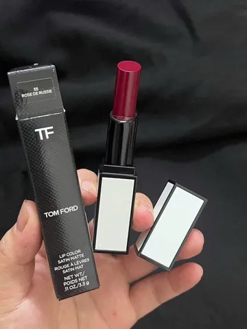 Son Tom Ford 55 Satin Matte Lip Color Black Edition - Son Môi Dưỡng Ẩm, Màu Sắc Đẹp, Phong Cách Sang Trọng
