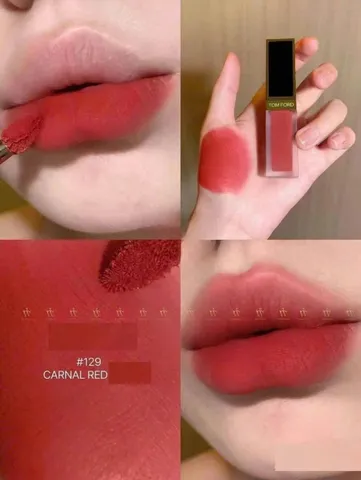 Son Kem Tom Ford 129 Liquid Lip Luxe Matte - Màu Lì Dưỡng Môi Mềm, Son Trang Điểm Cao Cấp, Quà Tặng Thời Thượng