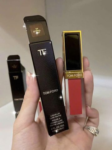 Son Kem Tom Ford 129 Liquid Lip Luxe Matte - Màu Lì Dưỡng Môi Mềm, Son Trang Điểm Cao Cấp, Quà Tặng Thời Thượng