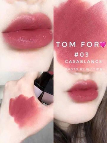 Son Nhí Tom Ford 03 Casablanca 1G Hồng Đất - Son Dưỡng Mềm Mại, Màu Nhẹ Nhàng Cho Mọi Làn Da
