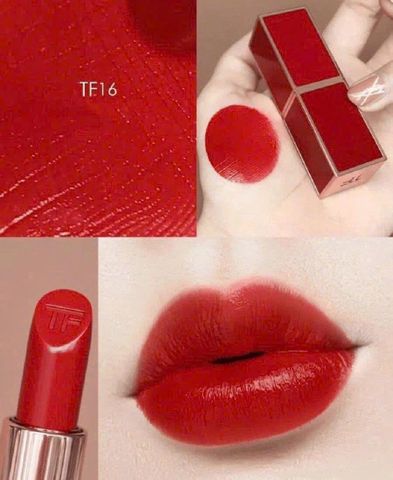 Son Tom Ford 16 Matte Scarlet Rouge Vỏ Đỏ – Son lì màu đỏ, dưỡng ẩm môi mềm, phong cách sang trọng, quà tặng lý tưởng cho nữ