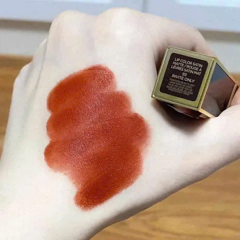 Son Tom Ford 93 Lip Color Satin Matte Invite Only - Màu Sắc Chuẩn, Dưỡng Ẩm Môi Lý Tưởng cho Phái Đẹp