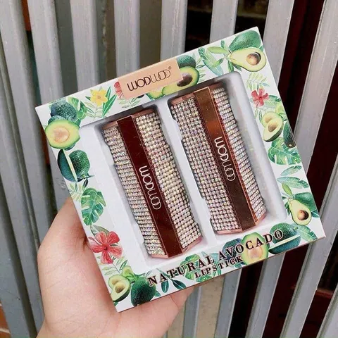 Set 2 Cây Son Wodwod No.W751 - Dưỡng Môi Mịn Màu Chuẩn, Trang Điểm Tự Nhiên, Quà Tặng Làm Đẹp
