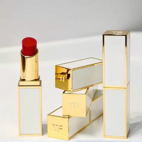 Son Tom Ford Soleil #34 Rose Irise - Son Môi Dưỡng Ẩm Màu Hồng Nhẹ, Vỏ Trắng Sang Trọng