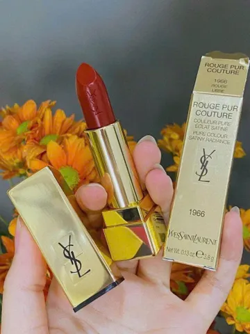 Son YSL Rouge Pur Couture 1966 – Son Lì Sang Bám Lâu Nắp Trắng, Dùng Thử - Sắc Đỏ Quyến Rũ Từ Yves Saint Laurent