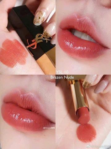 Son YSL Mini #10 - Đỏ Thuần Chuẩn Màu, Son Dưỡng Môi Sang Trọng, Đẳng Cấp Pháp, Độ Bám Màu Lâu Dài, Thiết Kế Nhỏ Gọn