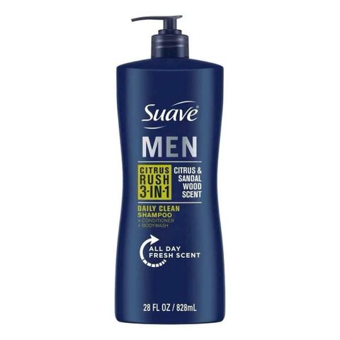 Sữa Tắm Gội Xả Suave Men 3in1 828ml - Sạch Tóc, Tiện Lợi, Dành Riêng Cho Nam Giới