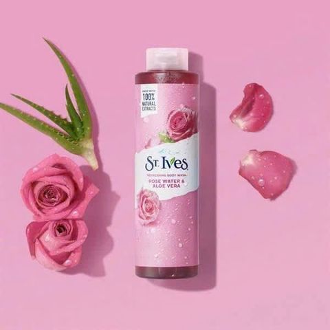 Sữa Tắm St.Ives 650ml Hoa Hồng - Dưỡng ẩm và Thơm ngát cho làn da mịn màng
