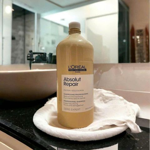 Dầu Gội Phục Hồi L'Oréal Absolut Repair 1500ml – phục hồi hư tổn, mềm mượt tóc